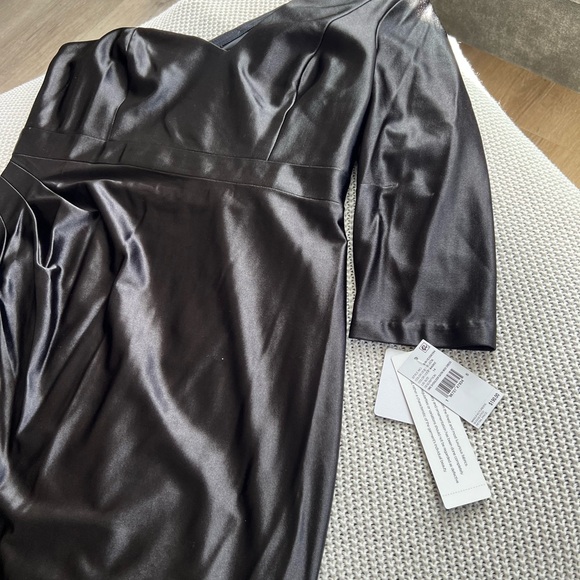 Adrianna Papell Black One Shoulder Dress - Picture 11 of 15